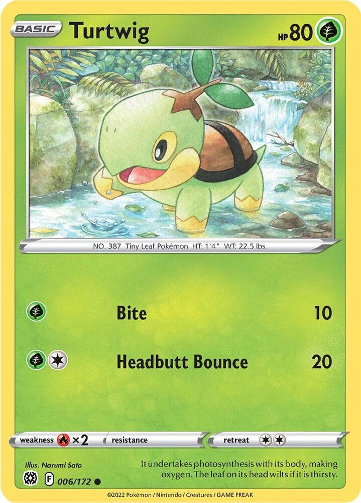 Turtwig 006/172 (SWSH09: Brilliant Stars)  | Good Games Adelaide SA
