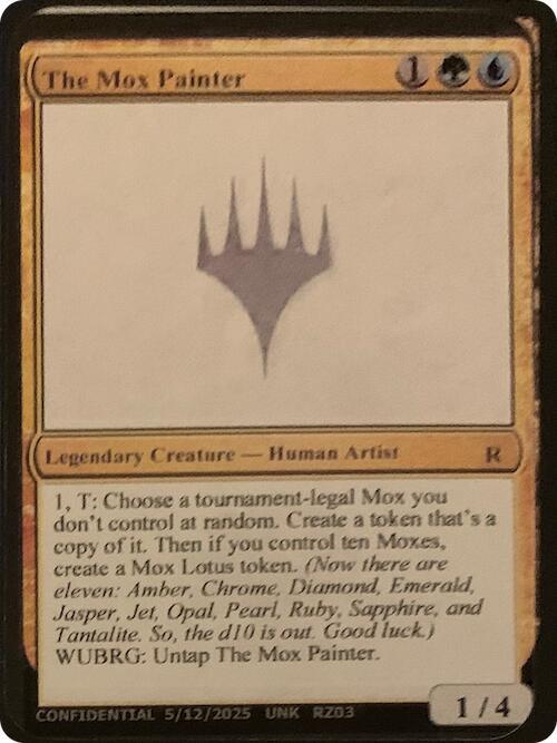 The Mox Painter  (Un-Known Event Playtest Cards)  | Good Games Adelaide SA