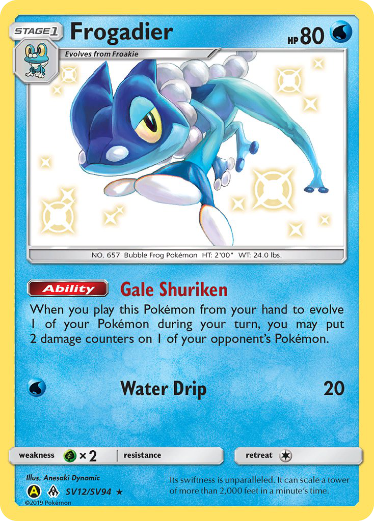 Frogadier (SV12/SV94) [Sun & Moon: Hidden Fates - Shiny Vault] | Good Games Adelaide SA