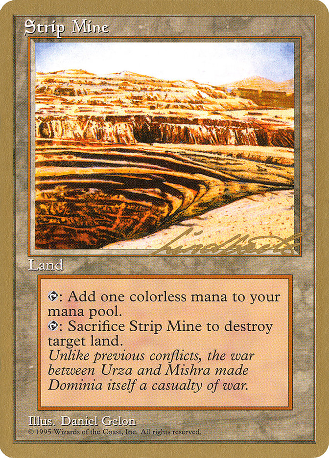 Strip Mine (Leon Lindback) [Pro Tour Collector Set] | Good Games Adelaide SA