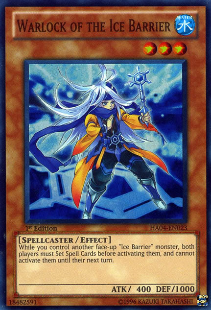 Warlock of the Ice Barrier [HA04-EN023] Super Rare | Good Games Adelaide SA