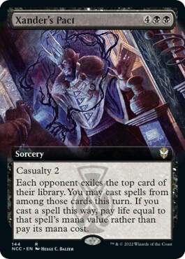 Xanders Pact Extended Art 144 (Commander: Streets of New Capenna)  | Good Games Adelaide SA