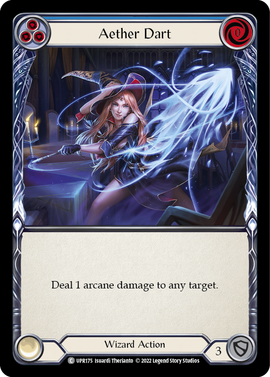 Aether Dart (Blue) [UPR175] (Uprising)  Rainbow Foil | Good Games Adelaide SA