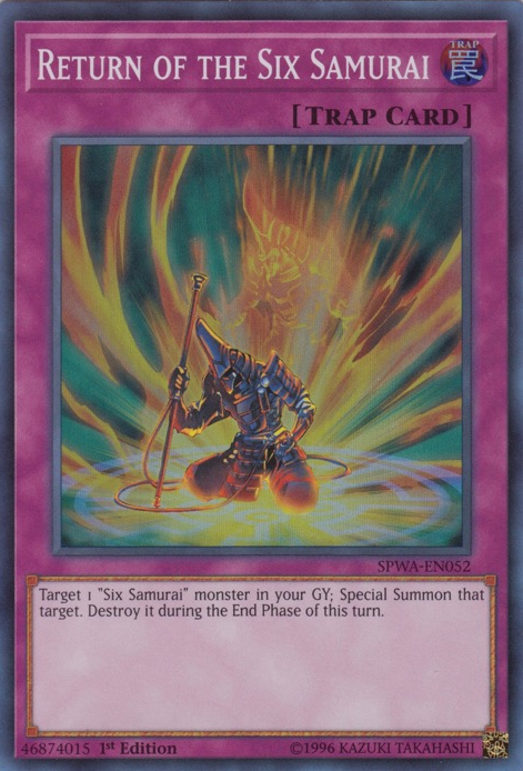 Return of the Six Samurai [SPWA-EN052] Super Rare | Good Games Adelaide SA