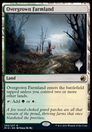 Overgrown Farmland (Promo Pack) [Innistrad: Midnight Hunt Promos] | Good Games Adelaide SA