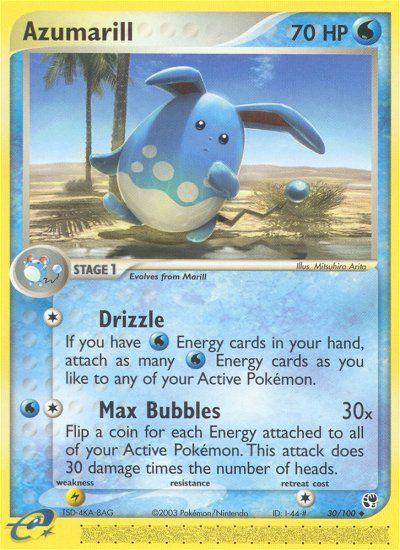 Azumarill (30/100) [EX: Sandstorm] | Good Games Adelaide SA