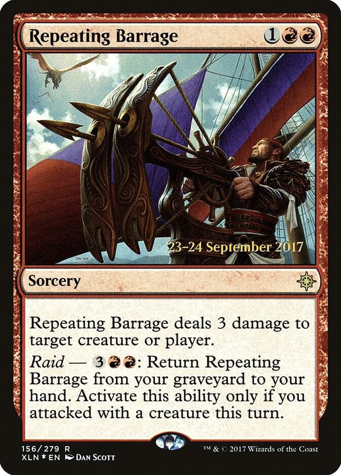 Repeating Barrage 156 (Prerelease Cards)  - Foil | Good Games Adelaide SA