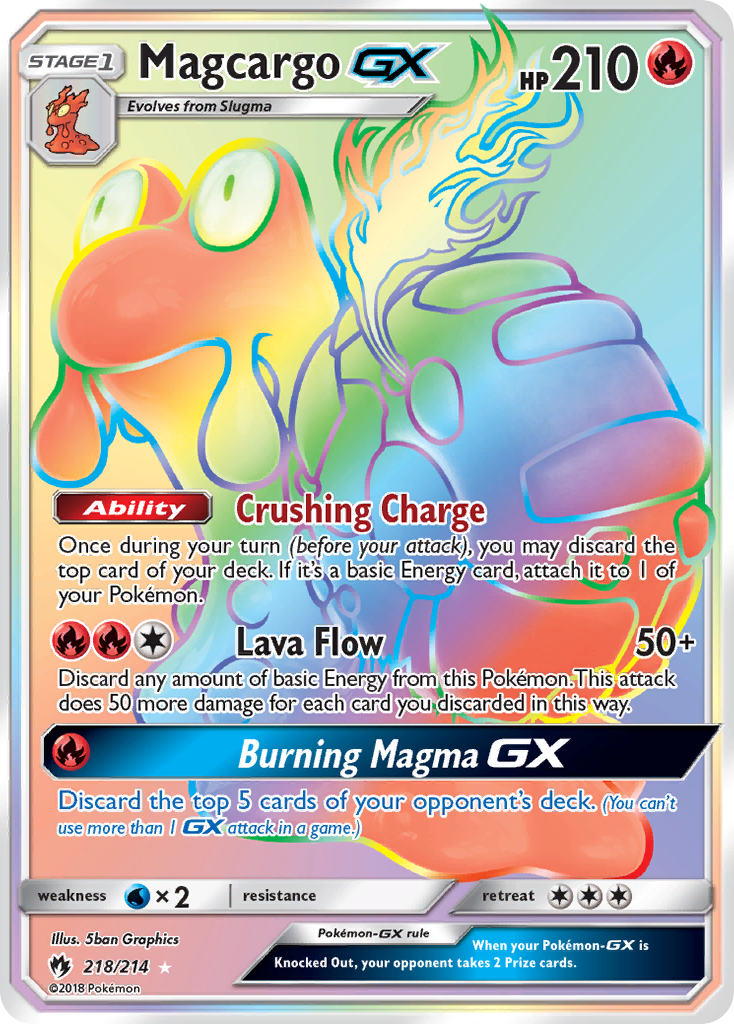 Magcargo GX (218/214) [Sun & Moon: Lost Thunder] | Good Games Adelaide SA