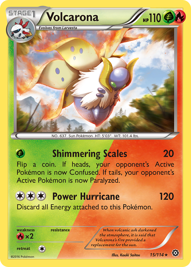 Volcarona (15/114) [XY: Steam Siege] | Good Games Adelaide SA