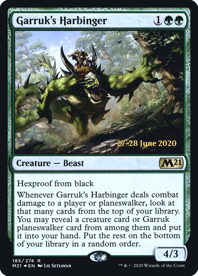 Garruk's Harbinger  [Core Set 2021 Prerelease Promos] | Good Games Adelaide SA