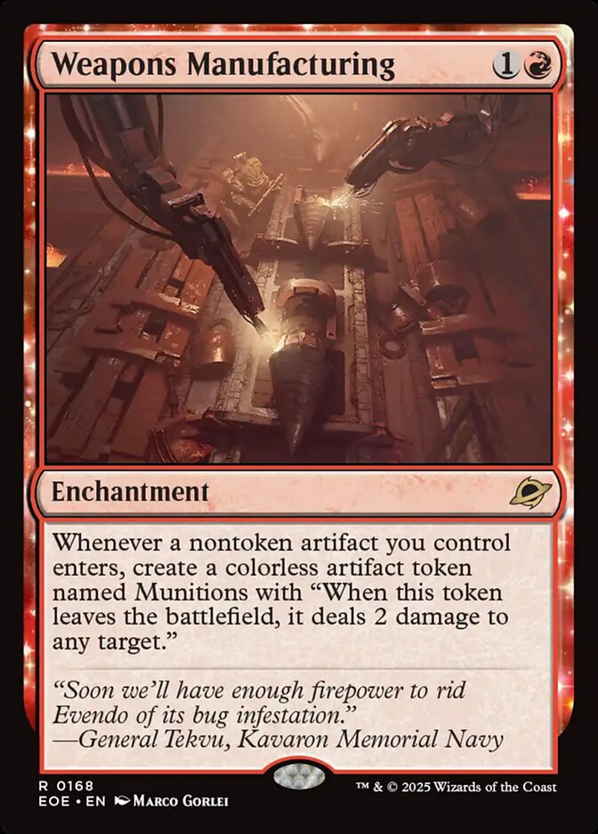 Weapons Manufacturing 168 (Edge of Eternities)  - Foil | Good Games Adelaide SA
