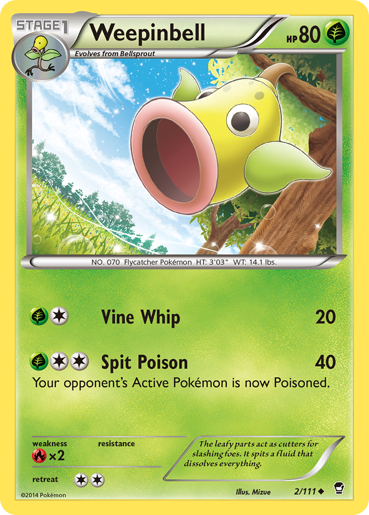 Weepinbell (2/111) [XY: Furious Fists] | Good Games Adelaide SA