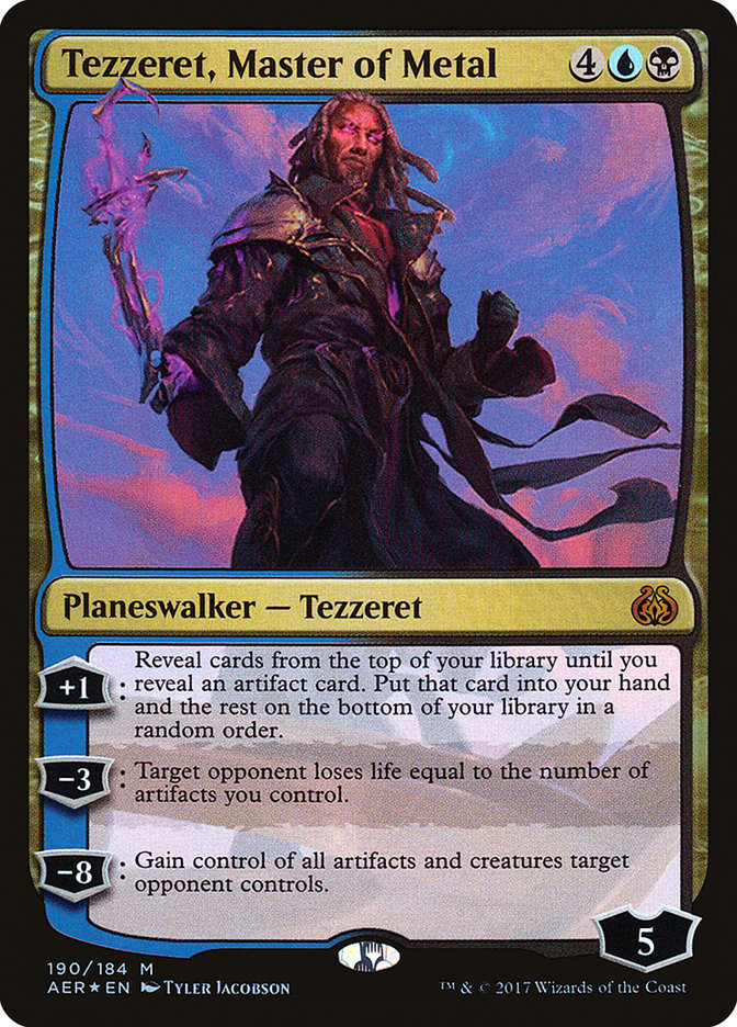 Tezzeret, Master of Metal 190 (Aether Revolt)  - Foil | Good Games Adelaide SA