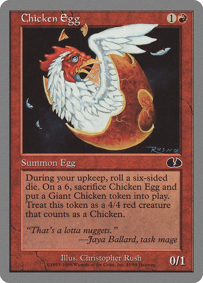 Chicken Egg 41 (Unglued)  | Good Games Adelaide SA