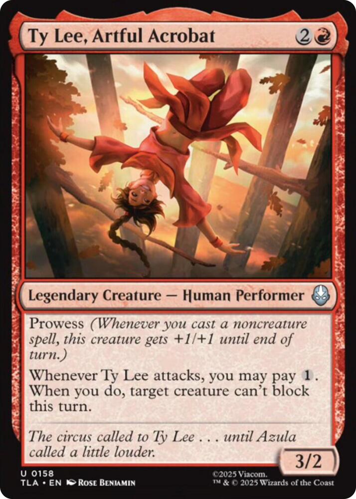 Ty Lee, Artful Acrobat 158 (Avatar: The Last Airbender)  | Good Games Adelaide SA