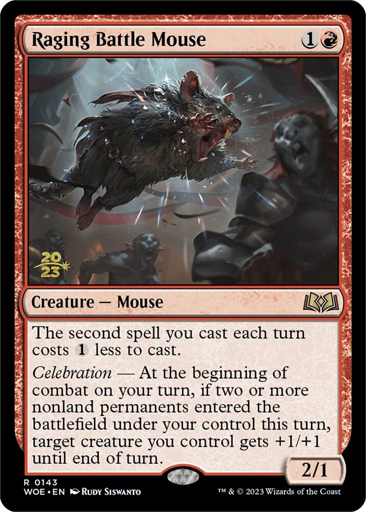 Raging Battle Mouse 143 (Prerelease Cards)  - Foil | Good Games Adelaide SA