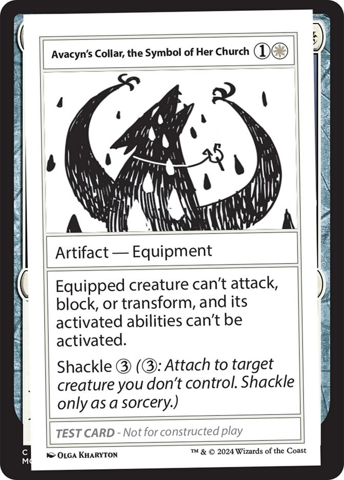 Avacyn's Collar, the Symbol of Her Church  (Mystery Booster 2 Playtest Cards)  | Good Games Adelaide SA