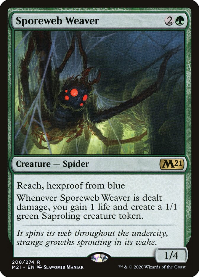 Sporeweb Weaver 208 (Core Set 2021)  | Good Games Adelaide SA