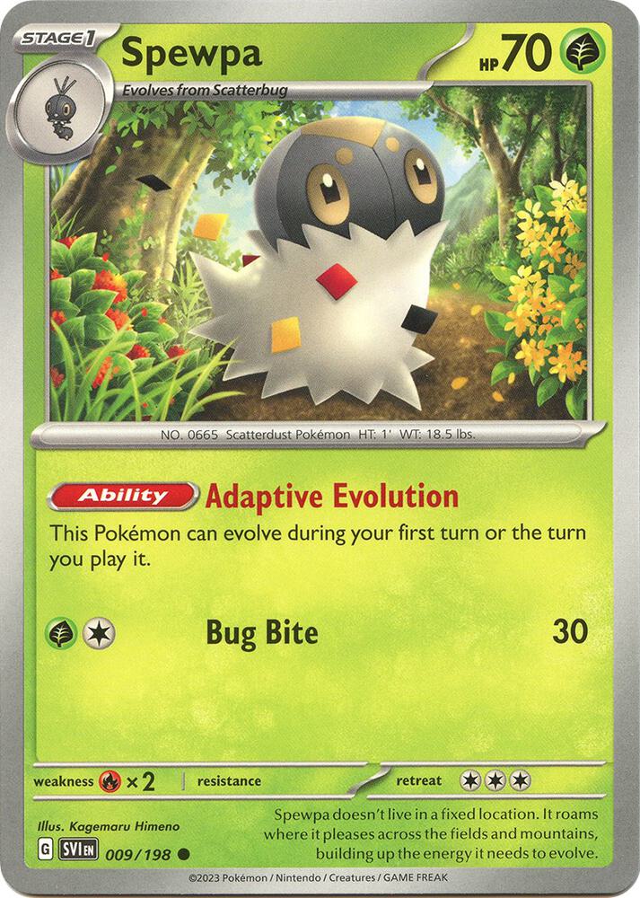 Spewpa 009/198 (SV01: Scarlet & Violet Base Set)  | Good Games Adelaide SA