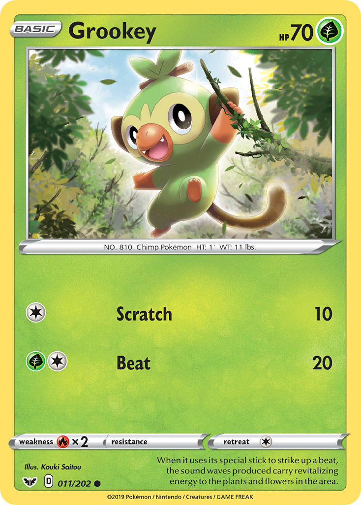 Grookey (011/202) [Sword & Shield: Base Set] | Good Games Adelaide SA