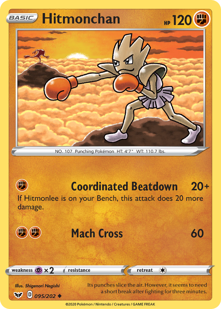 Hitmonchan (095/202) [Sword & Shield: Base Set] | Good Games Adelaide SA