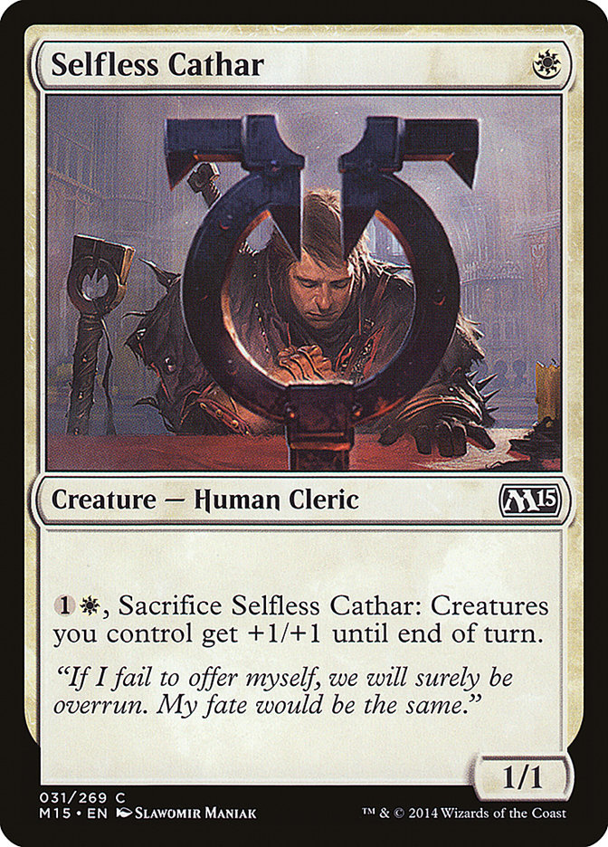 Selfless Cathar 31 (Magic 2015 (M15))  - Foil | Good Games Adelaide SA