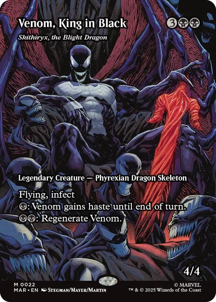 Venom King in Black Skithiryx the Blight Dragon Borderless 22 ()  - Foil | Good Games Adelaide SA