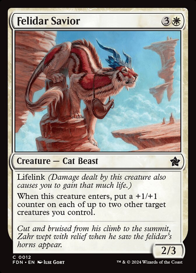 Felidar Savior 12 (Foundations)  - Foil | Good Games Adelaide SA