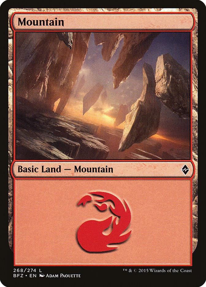 Mountain (268) [Battle for Zendikar] | Good Games Adelaide SA