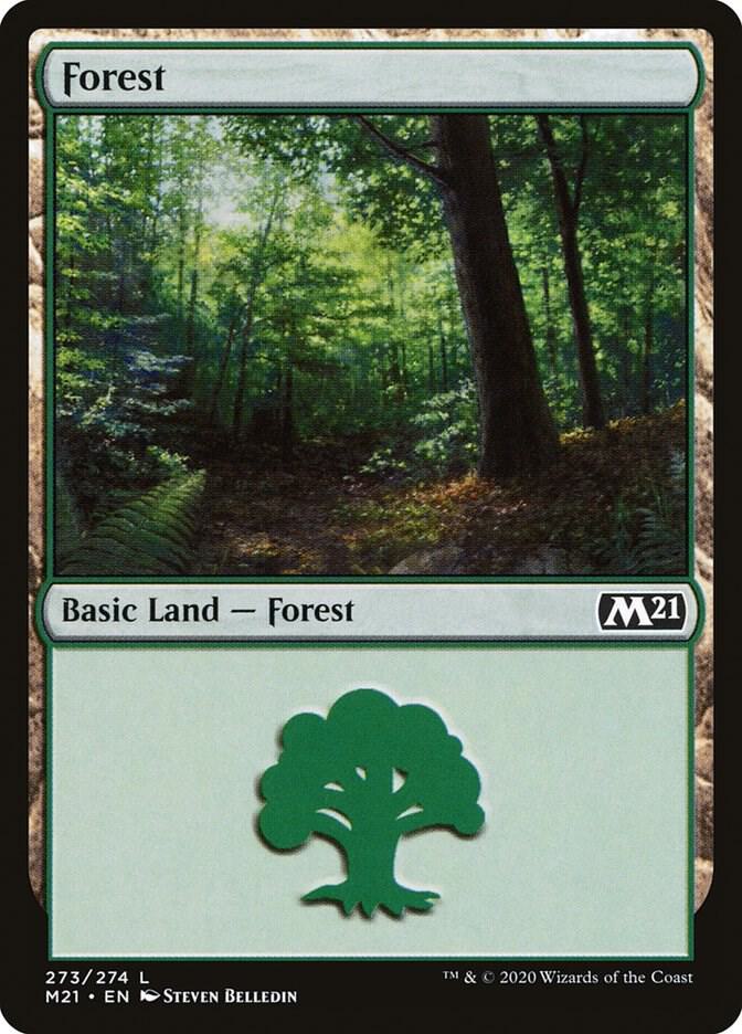 Forest 273 (Core Set 2021)  - Foil | Good Games Adelaide SA