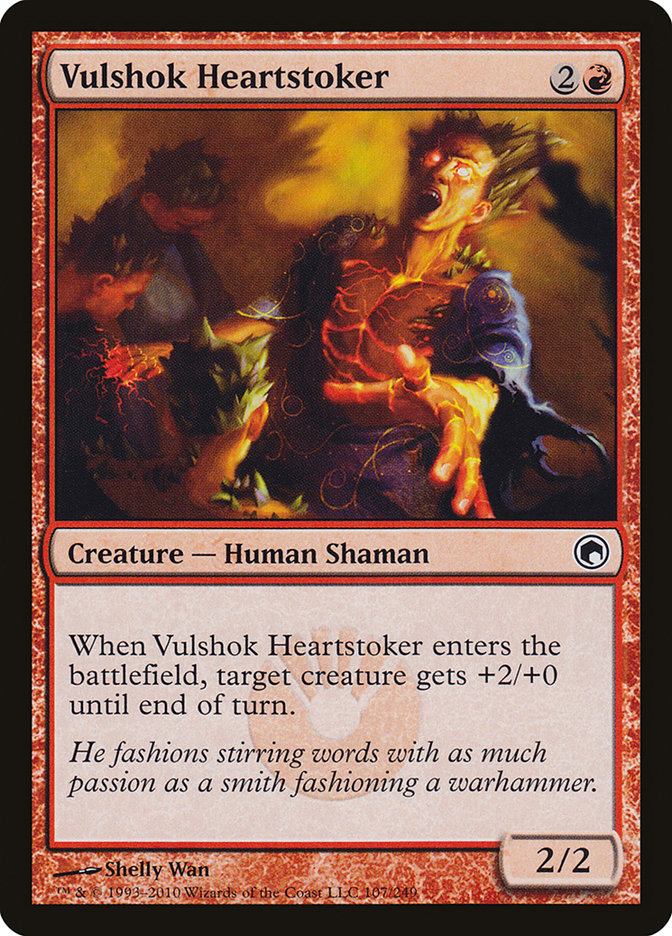 Vulshok Heartstoker 107 (Scars of Mirrodin)  - Foil | Good Games Adelaide SA
