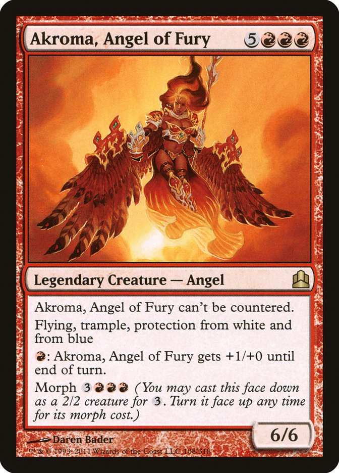 Akroma, Angel of Fury [Commander 2011] | Good Games Adelaide SA