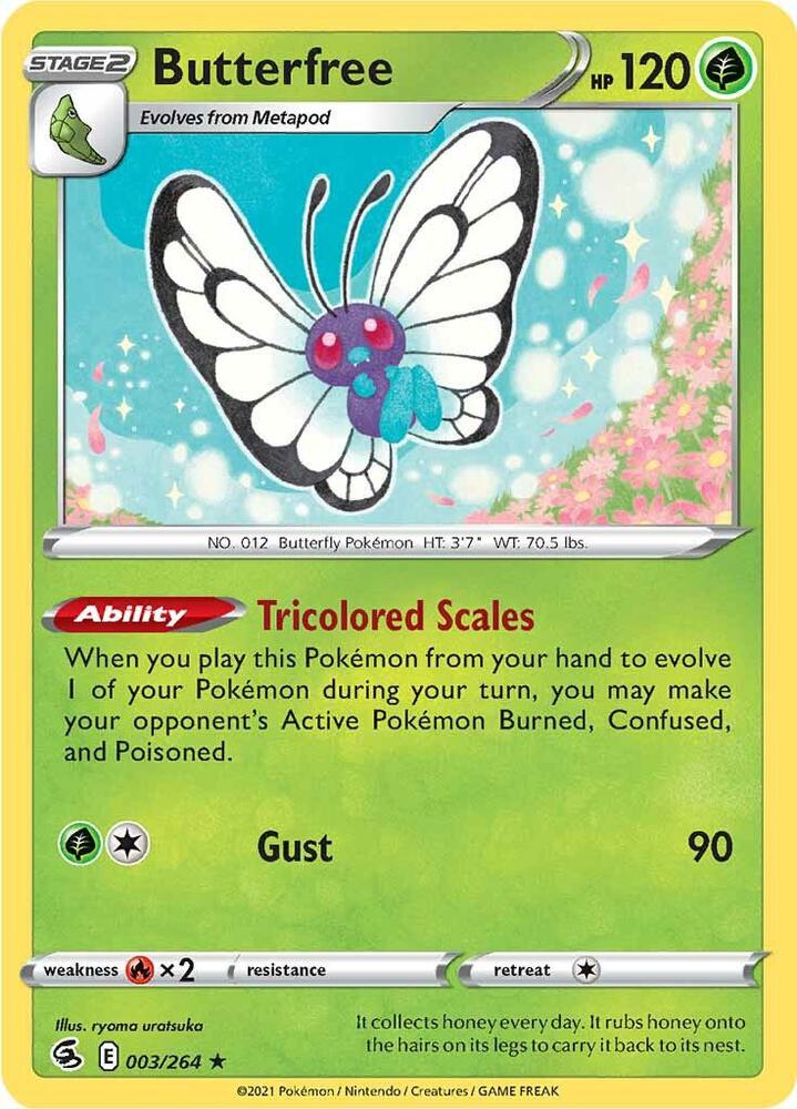 Butterfree 003/264 (SWSH08: Fusion Strike)  - Holofoil | Good Games Adelaide SA