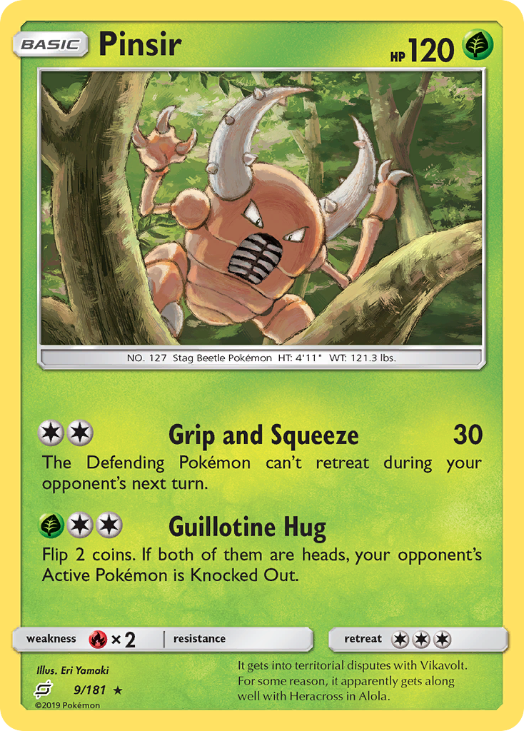 Pinsir (9/181) [Sun & Moon: Team Up] | Good Games Adelaide SA