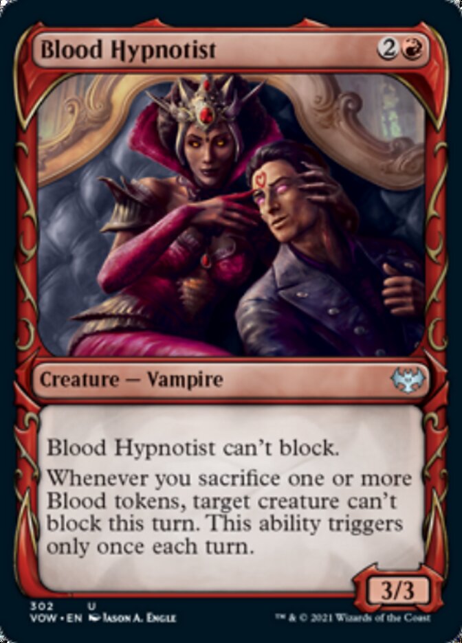 Blood Hypnotist (Showcase Fang Frame) [Innistrad: Crimson Vow] | Good Games Adelaide SA