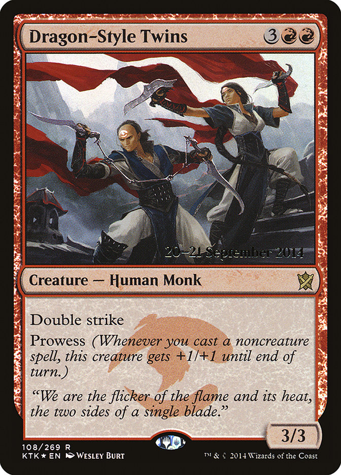 Dragon-Style Twins [Khans of Tarkir Promos] | Good Games Adelaide SA