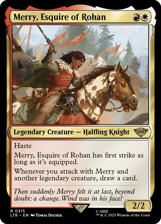 Merry, Esquire of Rohan 215 (Universes Beyond: The Lord of the Rings: Tales of Middle-earth)  | Good Games Adelaide SA