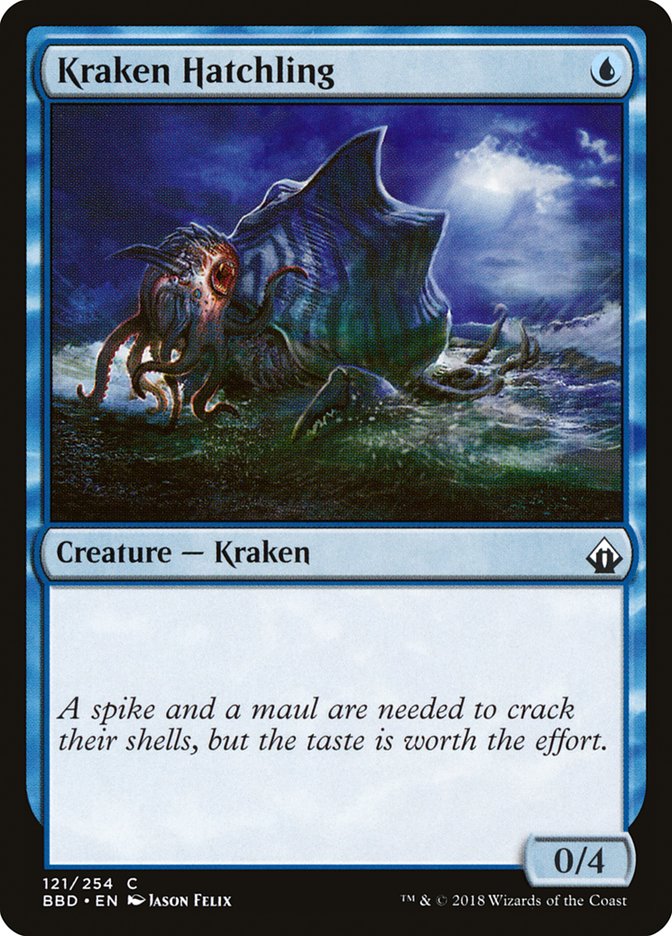 Kraken Hatchling 121 (Battlebond)  - Foil | Good Games Adelaide SA