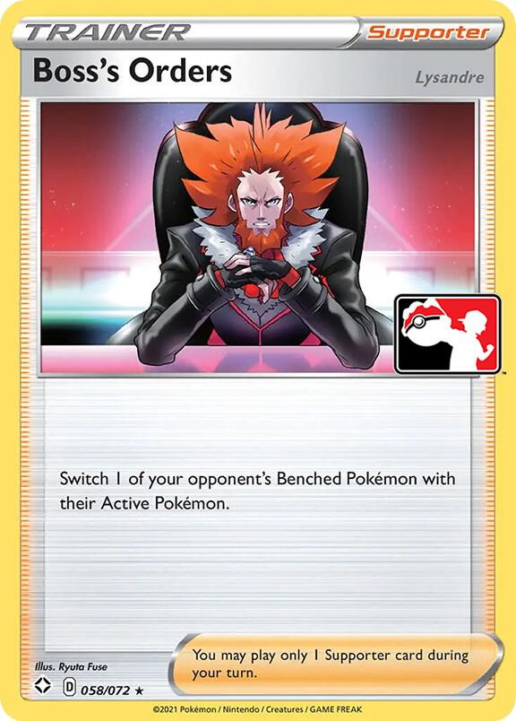 Boss's Orders Series 1 058/072 (Prize Pack Series Cards)  - Holofoil | Good Games Adelaide SA
