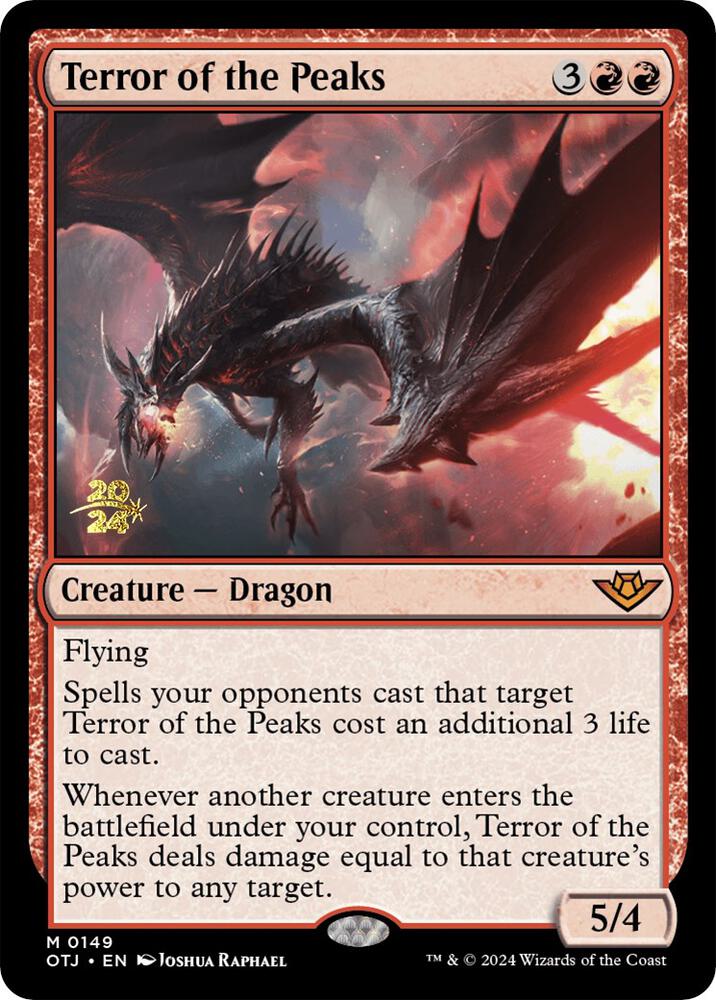 Terror of the Peaks OTJ 149 (Prerelease Cards)  - Foil | Good Games Adelaide SA
