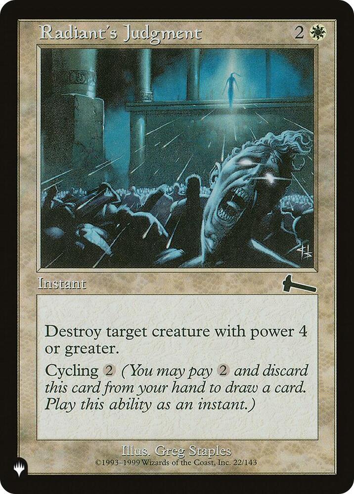 Radiants Judgment 22/143 (The List Reprints)  | Good Games Adelaide SA
