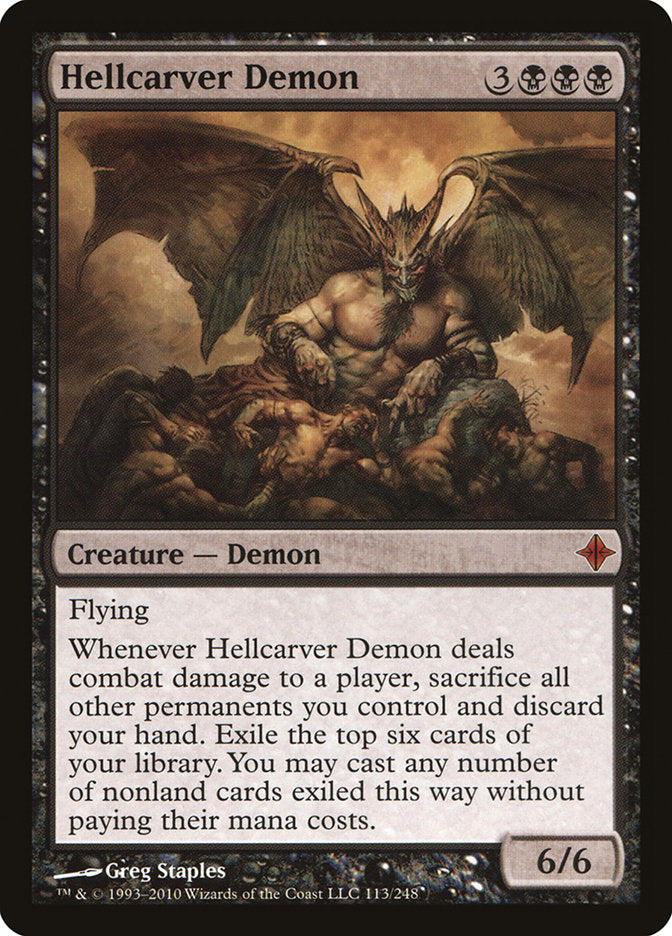 Hellcarver Demon 113 (Rise of the Eldrazi)  | Good Games Adelaide SA