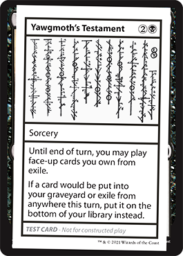 Yawgmoth's Testament (2021 Edition) [Mystery Booster Playtest Cards] | Good Games Adelaide SA