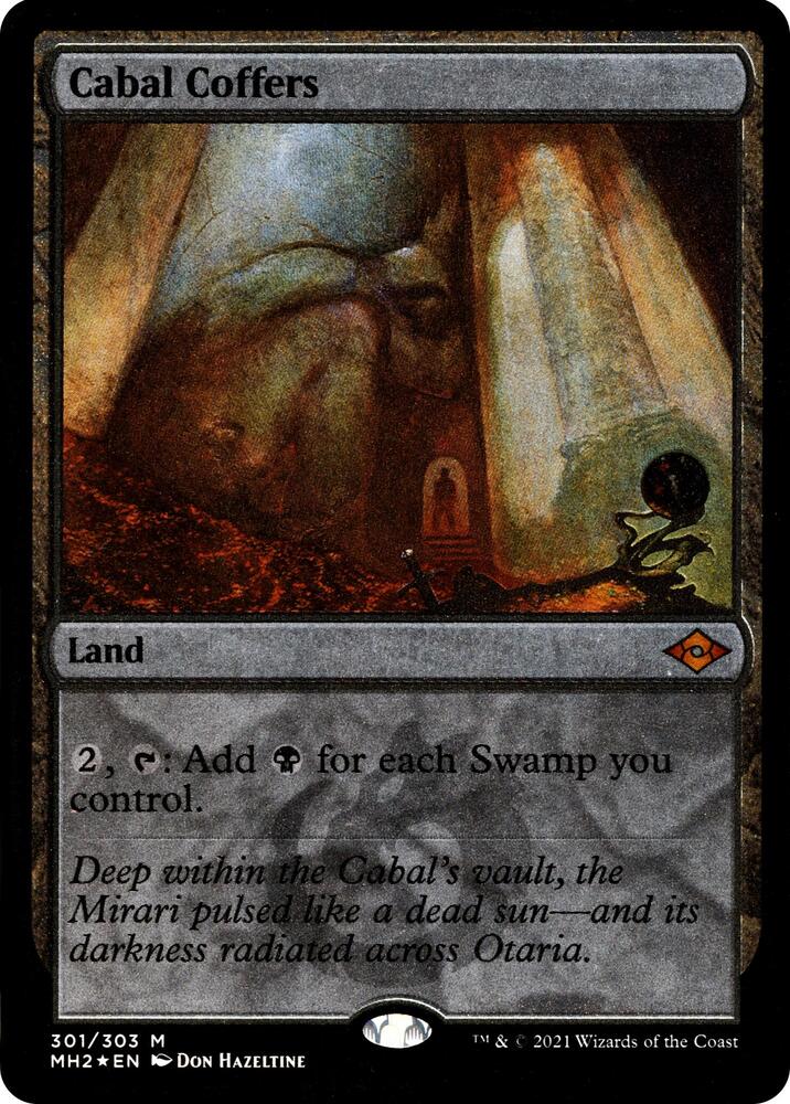 Cabal Coffers Foil Etched 301 (Modern Horizons 2)  - Foil | Good Games Adelaide SA