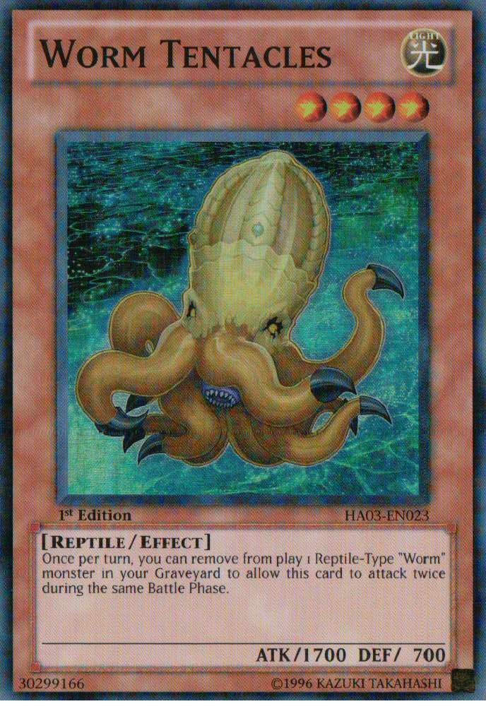 Worm Tentacles [HA03-EN023] Super Rare | Good Games Adelaide SA