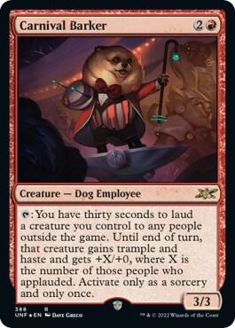 Carnival Barker Galaxy Foil 388 (Unfinity)  - Foil | Good Games Adelaide SA