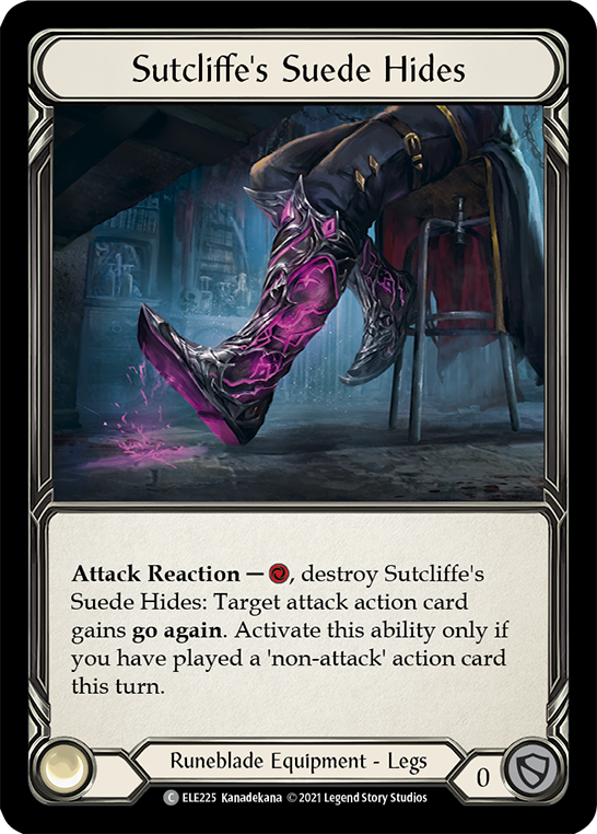 Sutcliffe's Suede Hides [ELE225] (Tales of Aria)  1st Edition Cold Foil | Good Games Adelaide SA