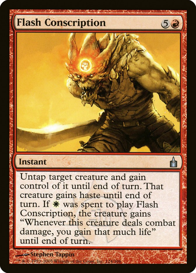 Flash Conscription 124/306 (Ravnica: City of Guilds)  - Foil | Good Games Adelaide SA