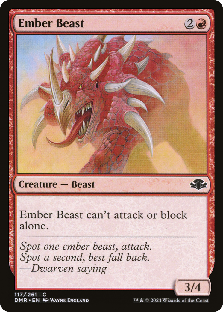 Ember Beast [Dominaria Remastered] | Good Games Adelaide SA