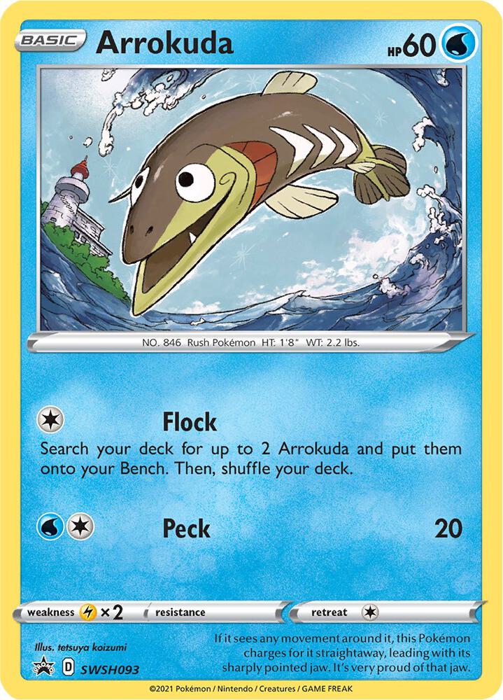 Arrokuda SWSH093 (SWSH: Sword & Shield Promo Cards)  - Holofoil | Good Games Adelaide SA